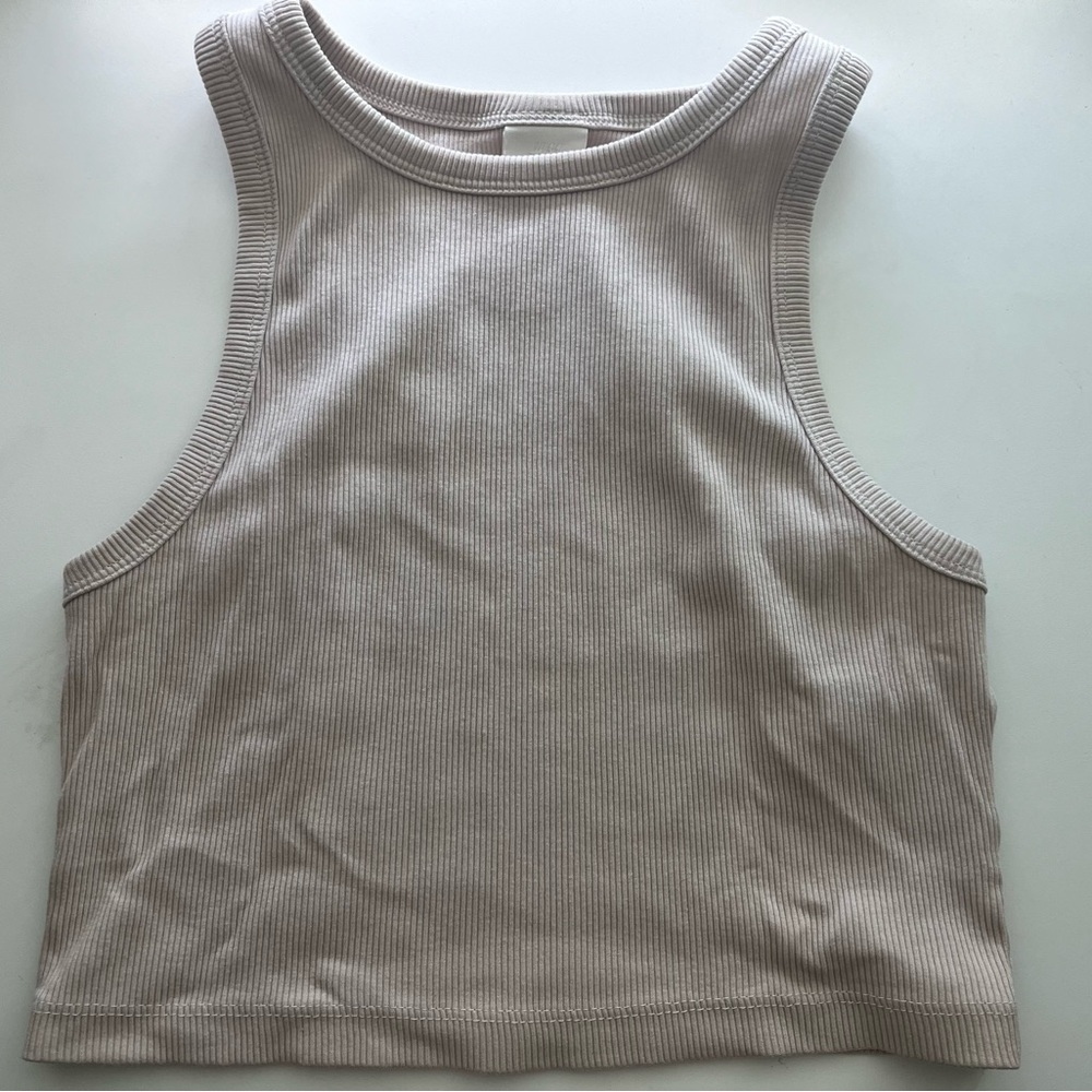 Cream basic tank
